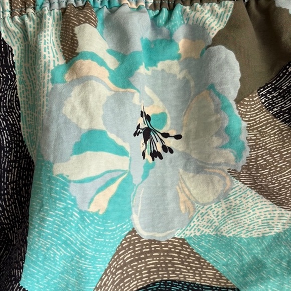 Patagonia Athletic Blue Black Floral Hibiscus Field Barely Baggies Shorts Sz XS - Picture 8 of 13